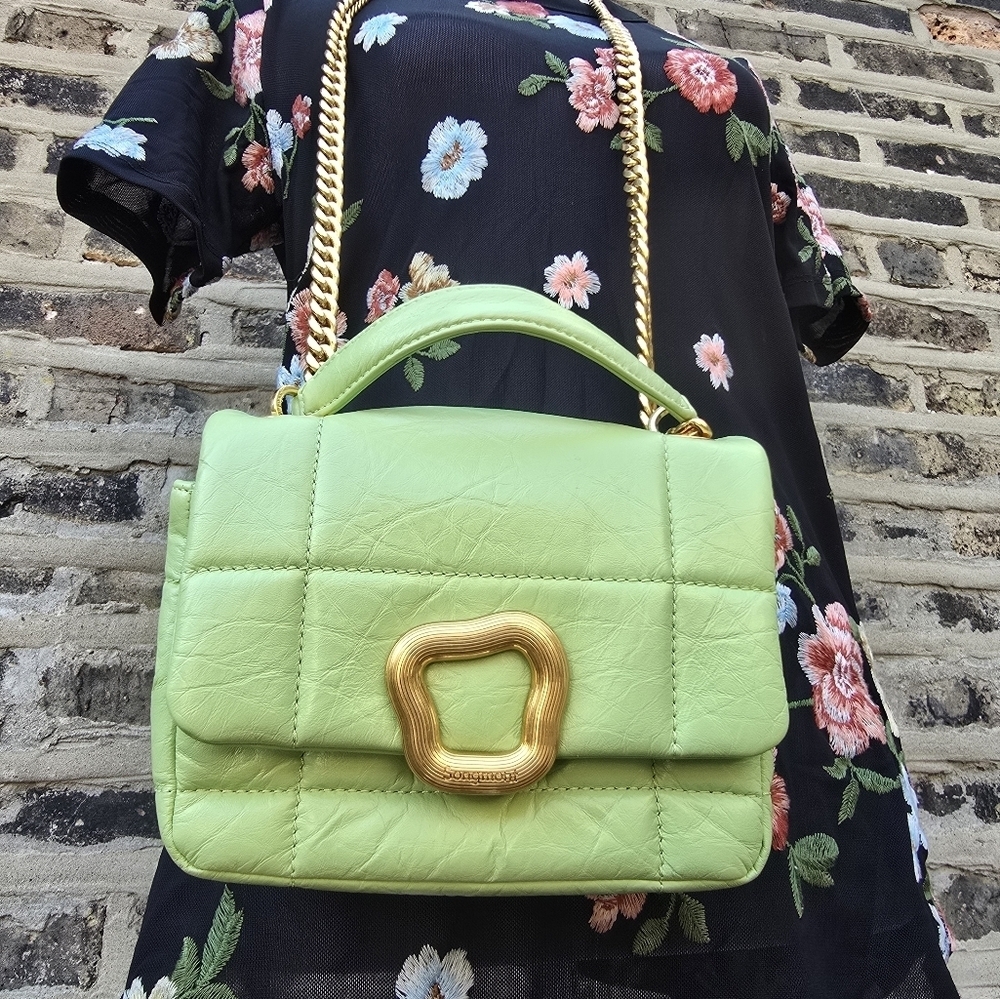 SONGMONT  Green Designer Quilted Bag